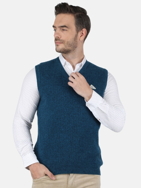 

Monte Carlo Men Blue Sweater Vest