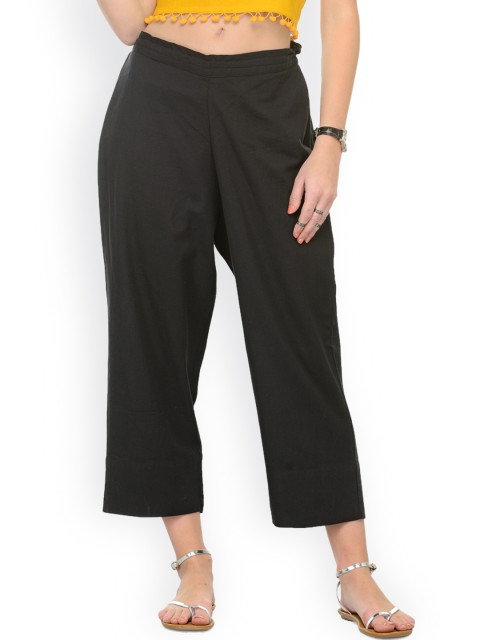 

Varanga Black Ankle Length Trousers