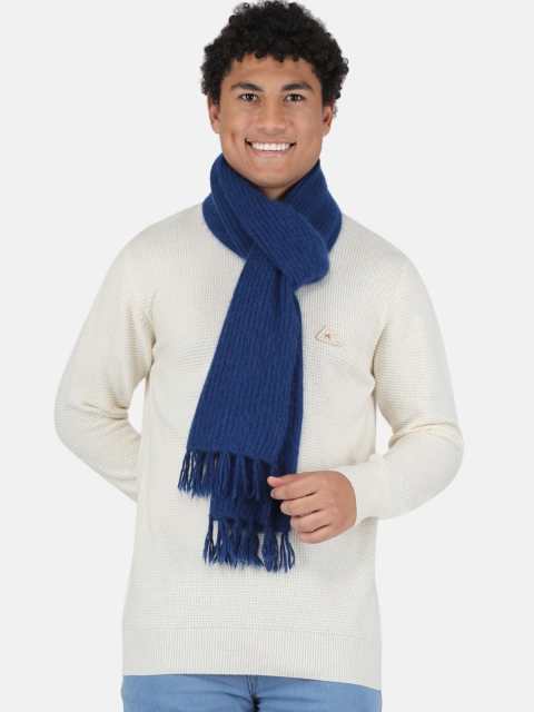 

Monte Carlo Men Blue Solid Woolen Muffler
