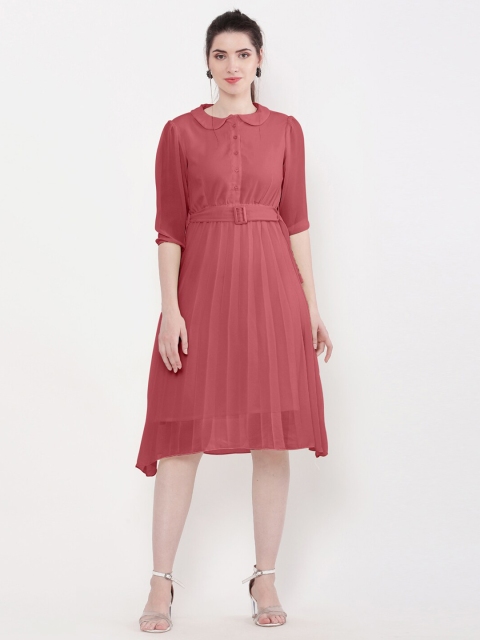 

WinEra Brown Georgette Dress