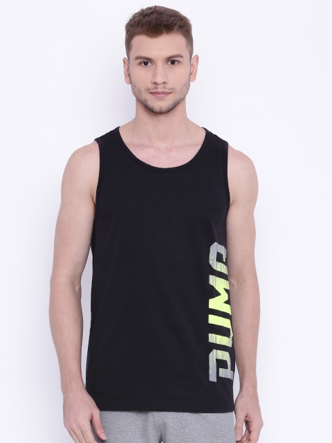 

Puma Men Black Rebel Solid Round Neck Sleeveless T-shirt