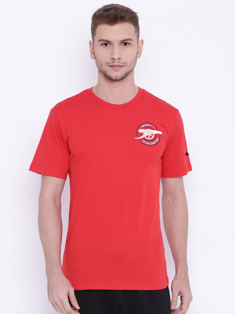 

Puma Men Red AFC Solid Round Neck T-shirt