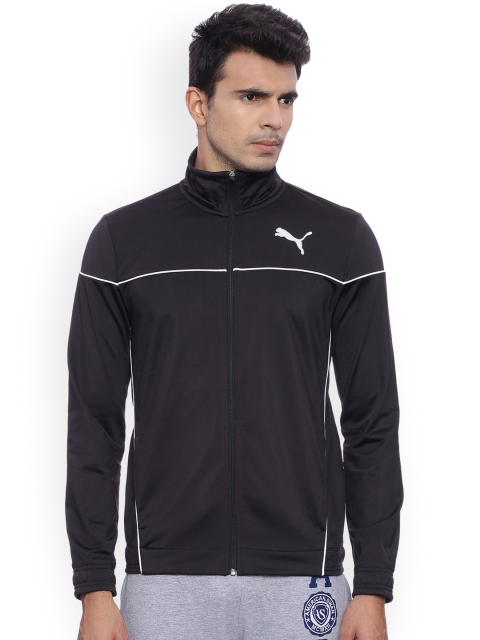 

Puma Black & Grey Melange Blocked Tricot Tracksuit