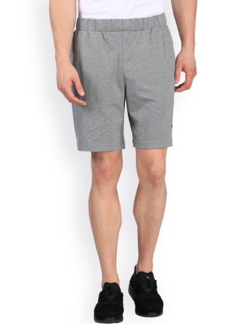 

Puma Men Grey Solid Sports ESS Jersey Shorts