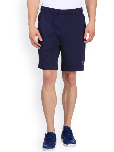 

Puma Men Blue Solid Sports ESS Jersey Shorts