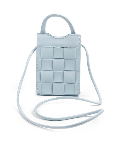 

ODETTE Women Structured Handheld Bag, Blue