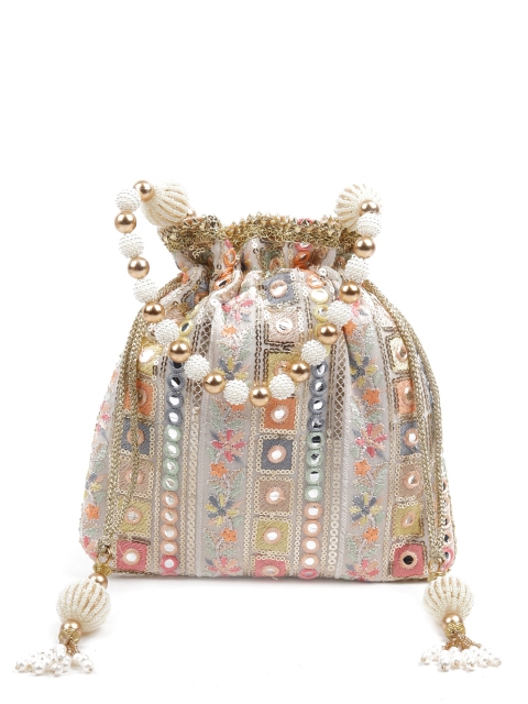 

ODETTE Beige Bucket Handheld Bag
