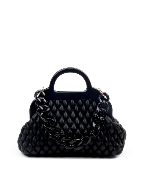 

ODETTE Black Quilted Handheld Bag