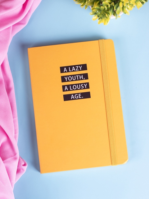 

MARKET99 Yellow Printed A5 Paper Note Book