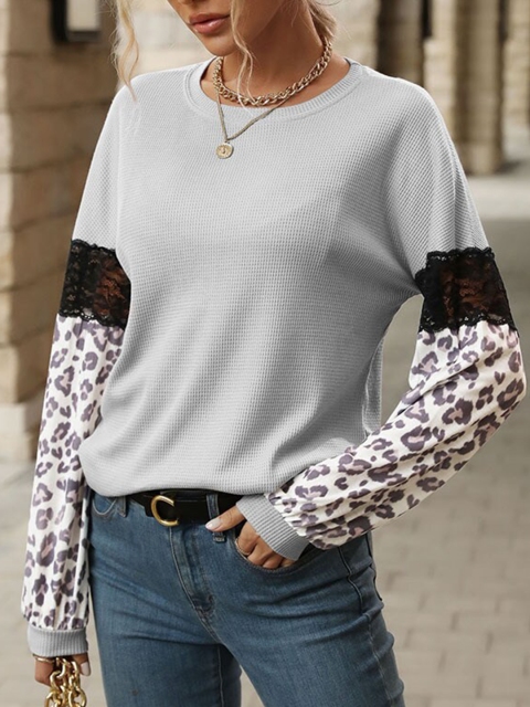 

La Aimee Grey Solid Top