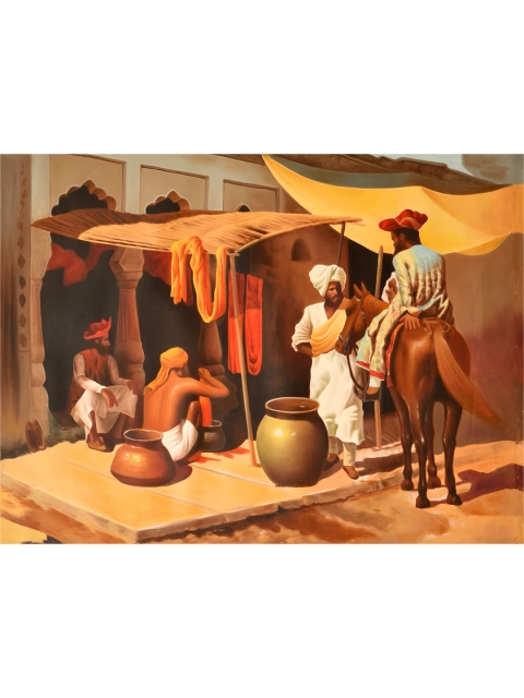 

Exotic India Brown Rangrez - The Dyer Wall Art