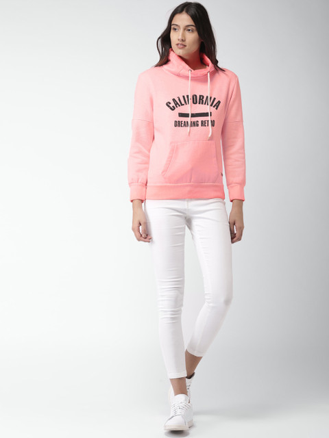 

Mast & Harbour Women Pink Printed Sweatshirt