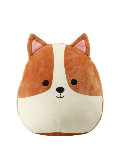 

Mirada Kids Cream & Brown Soft Dog Cushion Toy