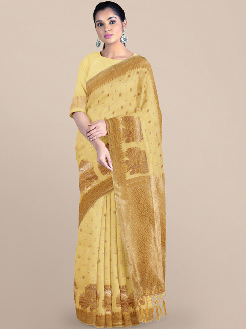 

Chhabra 555 Women Yellow Sarees