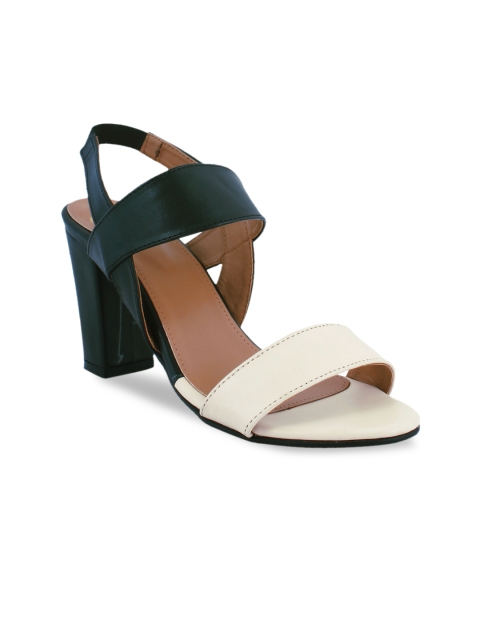 

20Dresses Women Black & White Solid Block Heels