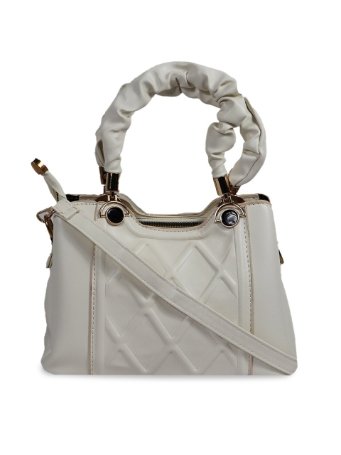 

LELYS White PU Shopper Handheld Bag