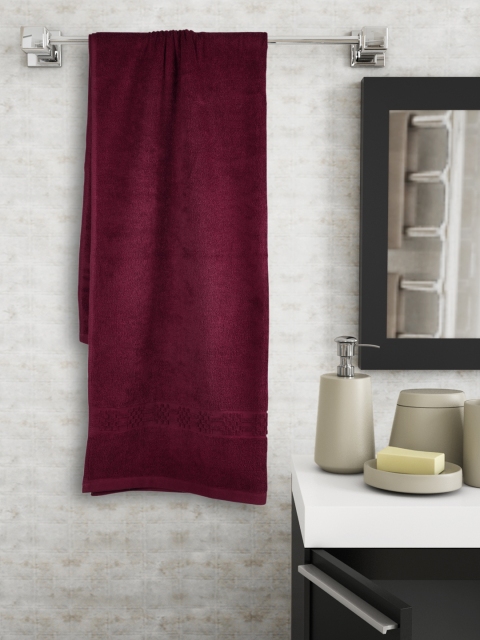 

Raymond Home Burgundy Cotton 450 GSM Bath Towel