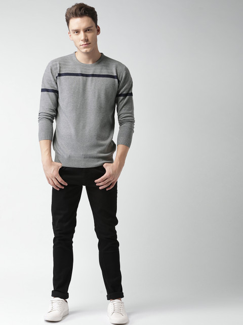 

Mast & Harbour Men Grey Pullover Sweater