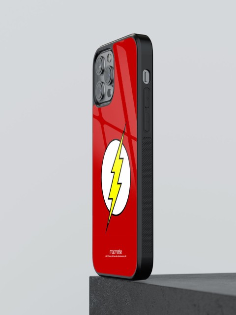 

macmerise Red & White Logo Flash iPhone 13 Pro Phone Back Case