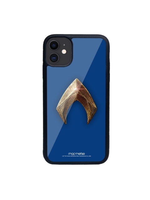 

macmerise Blue Aquaman Logo Printed iPhone 11 Glass Back Case