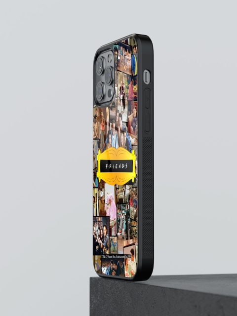 

macmerise Multicoloured Friends Collage Glass iPhone 12 Pro Back Case, Multi