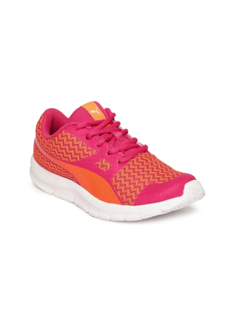 

Puma Women Orange Flexracer Techtribe PS ID Sneakers