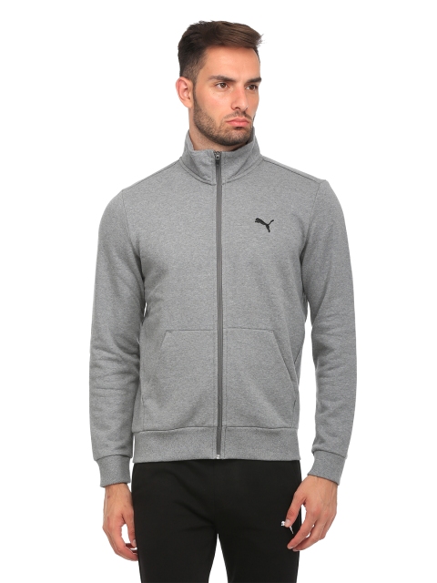 

Puma Men Grey Melange ESS Sweat FL Sporty Jacket