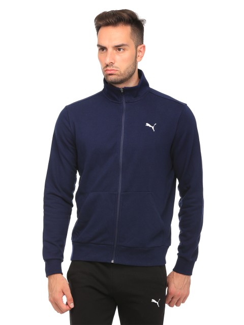

Puma Men Navy ESS Sweat TR Solid Sporty Jacket, Navy blue