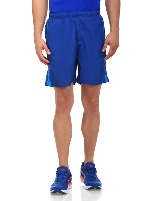 

Puma Men Blue Zippered Woven 7 Solid Sports Shorts
