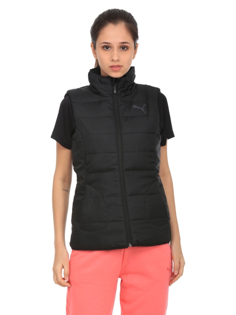 

Puma Women Black Solid ESS Sleeveless Padded Jacket