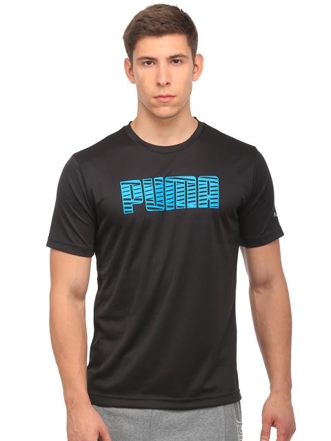 

Puma Men Black ESSENTIAL Printed Round Neck T-shirt