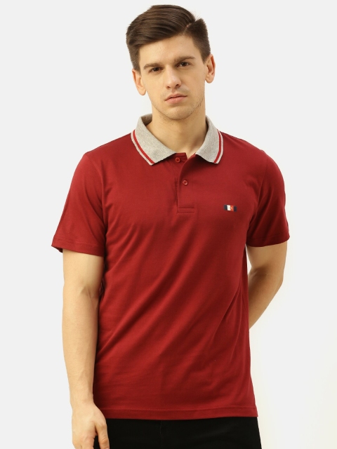 

ACTIMAXX Men Red Polo Collar T-shirt