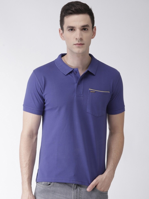 

ACTIMAXX Men Blue Polo Collar Cotton T-shirt