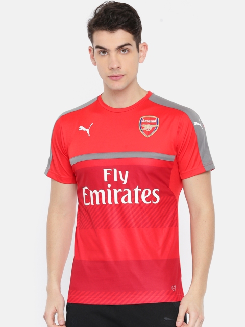 

Puma Men Red Printed AFC Training Jersey T-Shirt