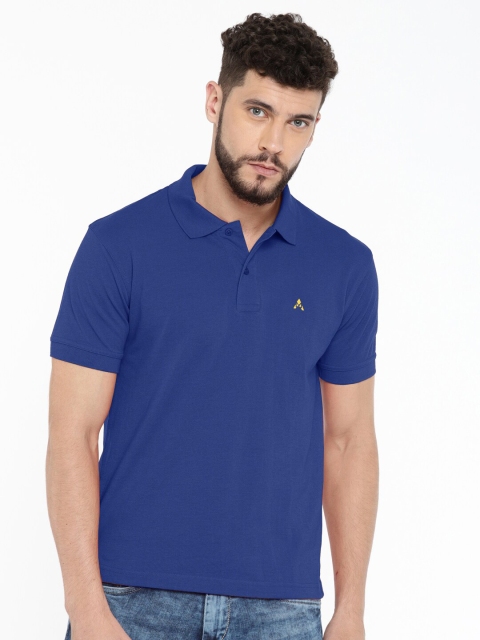 

ACTIMAXX Men Blue Polo Collar Cotton T-shirt
