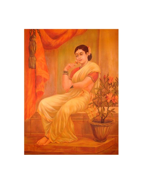 

Exotic India Orange & Yellow Lost in Reverie Wall Art