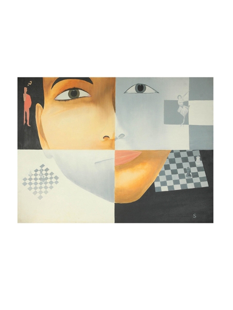 

Exotic India Grey Printed The Life Journey of Love Painting Wall Art