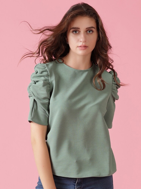 

Gipsy Women Green Casual Top