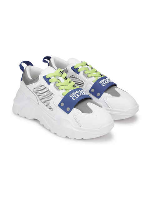 

Versace Jeans Couture Men White Colourblocked Sneaker Casual Shoes