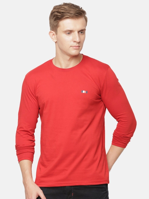 

ACTIMAXX Men Red Solid T-shirt