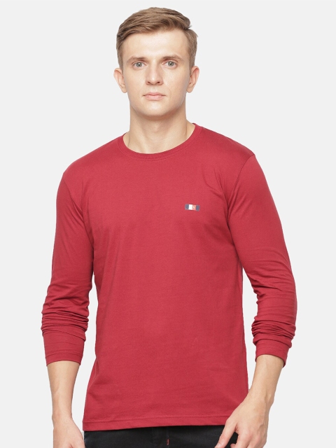 

ACTIMAXX Men Maroon Cotton T-shirt