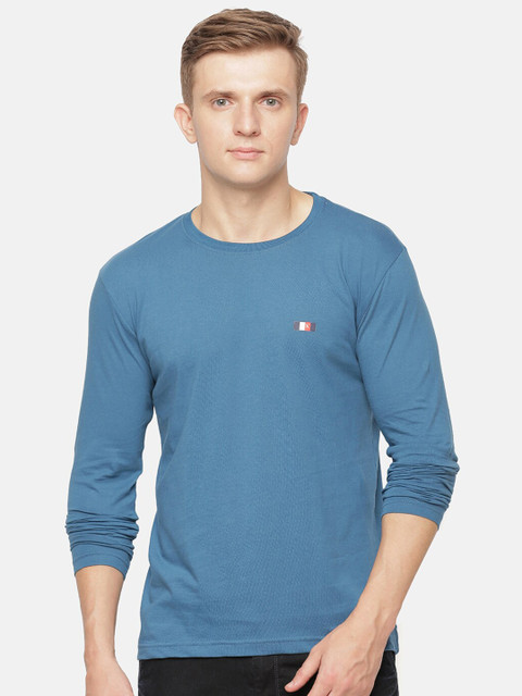 

ACTIMAXX Men Blue Cotton T-shirt
