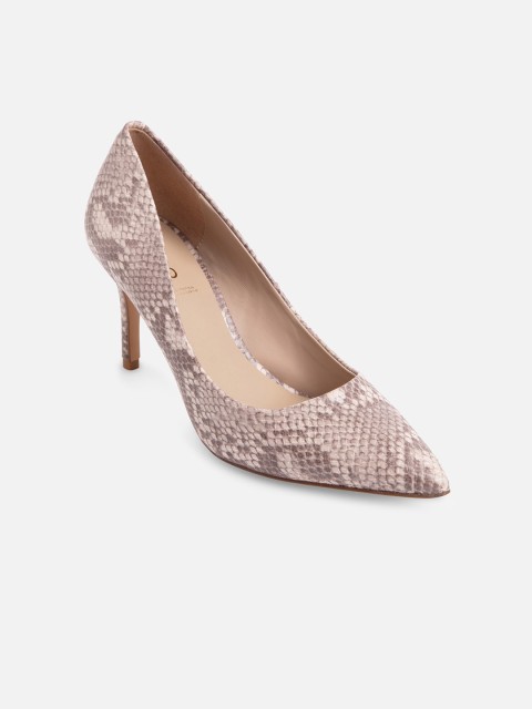 

ALDO Women Pink Printed Pumps
