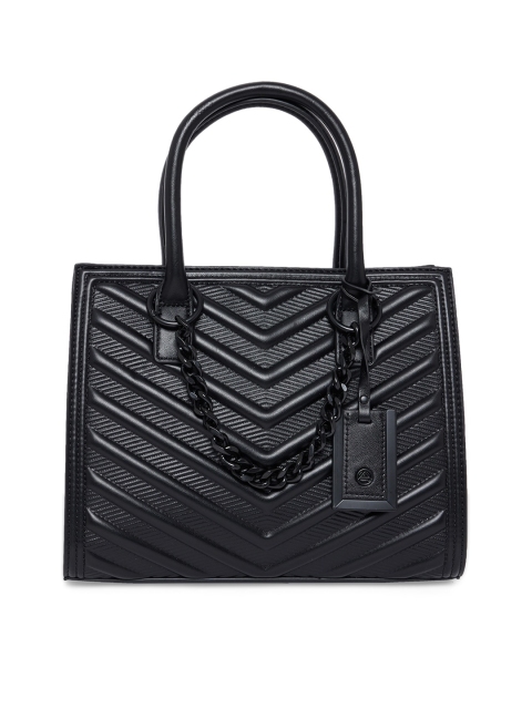 

ALDO Black PU Structured Handheld Bag