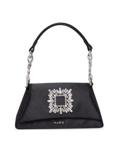 

ALDO Women Black Embellished Handheld Bag