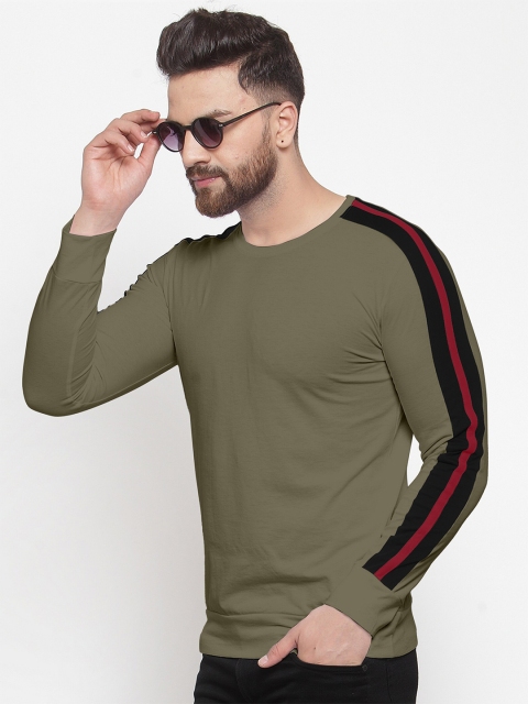 

GESPO Men Green & Black T-shirt