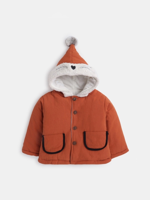 

Hopscotch Boys Maroon Full-Sleeve Puffer Jacket
