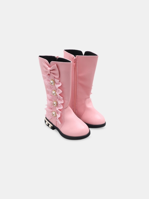 

Hopscotch Girls Pink Patterned Rain Boots