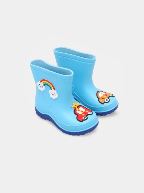 

Hopscotch Boys Blue Printed Plastic Rain Boots
