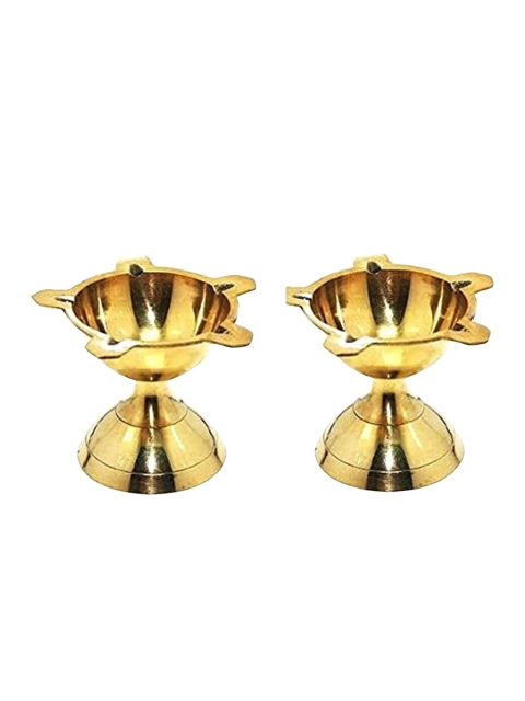 

Fashion Bizz Set Of 2 Gold-Toned Diya